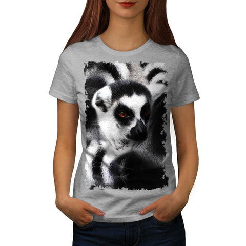 Lemur Head Theme Womens T-Shirt