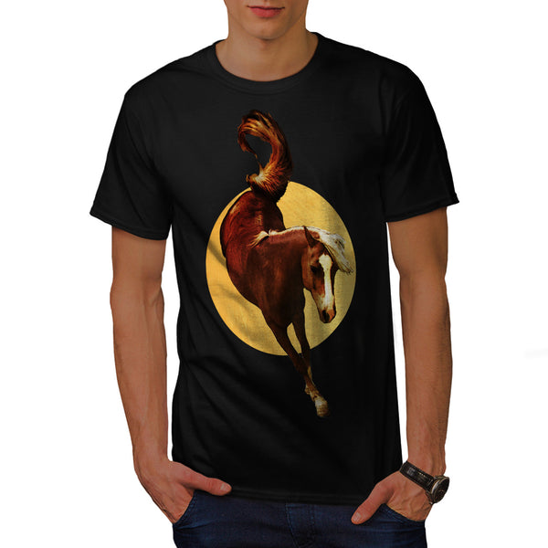 Horse Motion Leap Mens T-Shirt