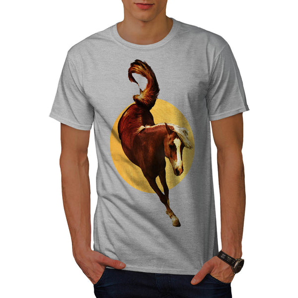 Horse Motion Leap Mens T-Shirt