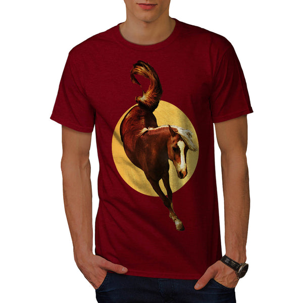 Horse Motion Leap Mens T-Shirt