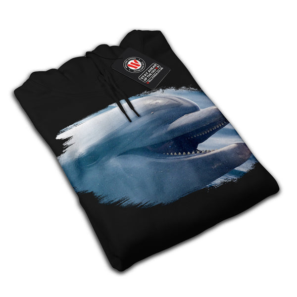 Joyful Dolphin Smile Mens Hoodie