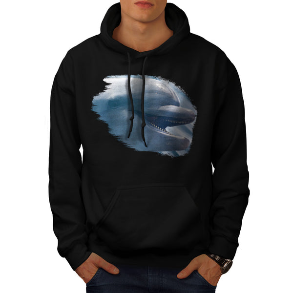 Joyful Dolphin Smile Mens Hoodie