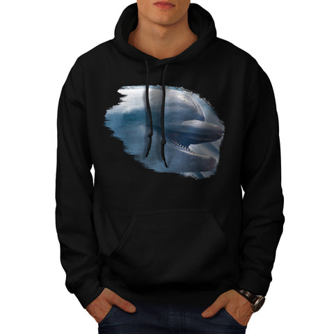 Joyful Dolphin Smile Mens Hoodie