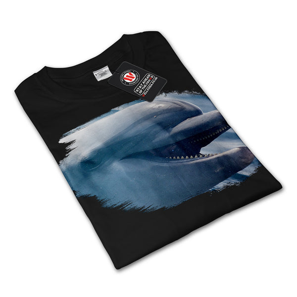 Joyful Dolphin Smile Womens Long Sleeve T-Shirt