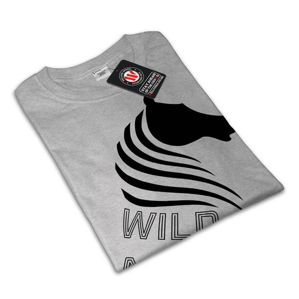 Wild And Free White Mens T-Shirt