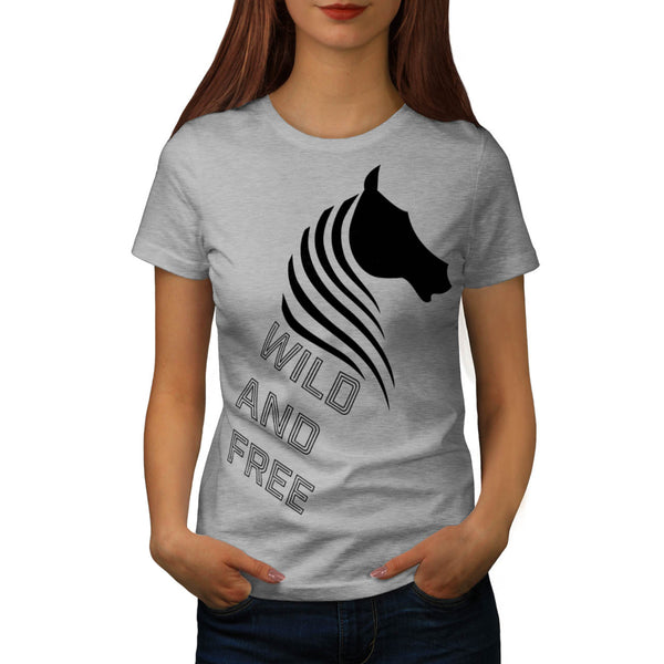 Wild And Free White Womens T-Shirt