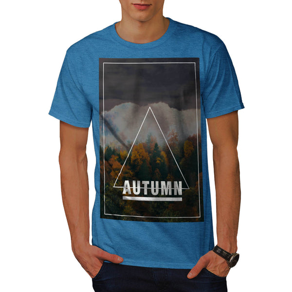 Autumn Tree Triangle Mens T-Shirt