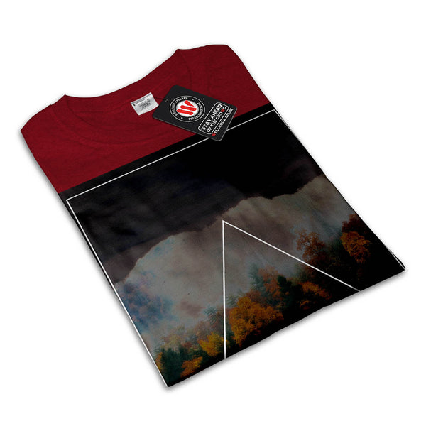 Autumn Tree Triangle Mens T-Shirt