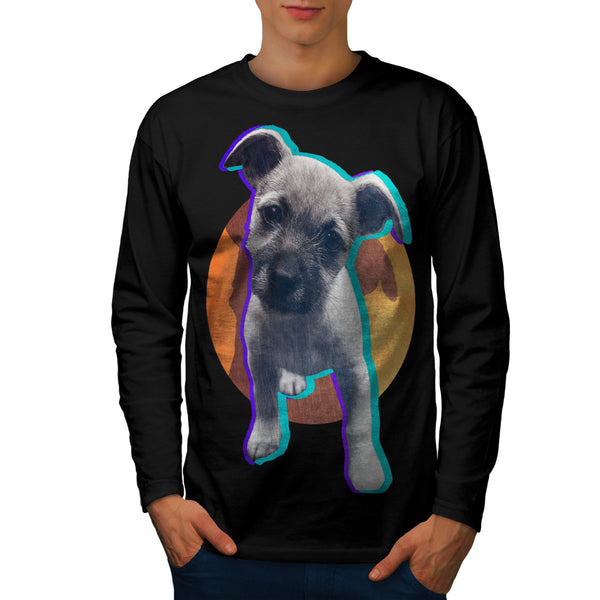 Jeans Pet Dog Buddy Mens Long Sleeve T-Shirt
