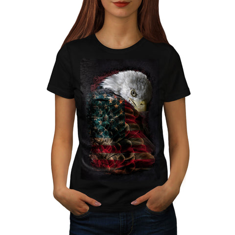 American Eagle Flag Womens T-Shirt