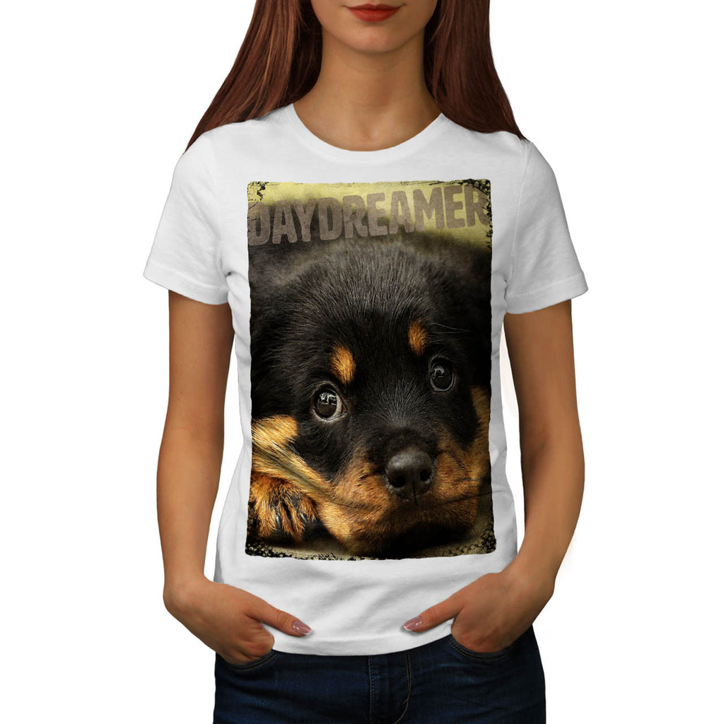 Daydreamer Dog Face Womens T-Shirt