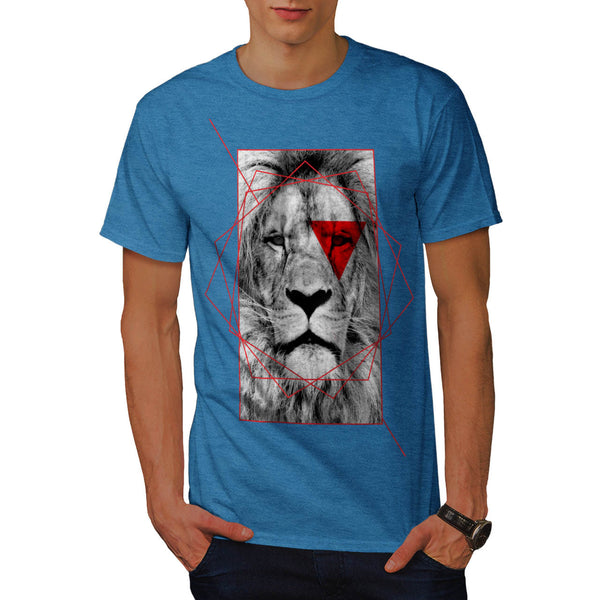 Geometrical Lion Mens T-Shirt