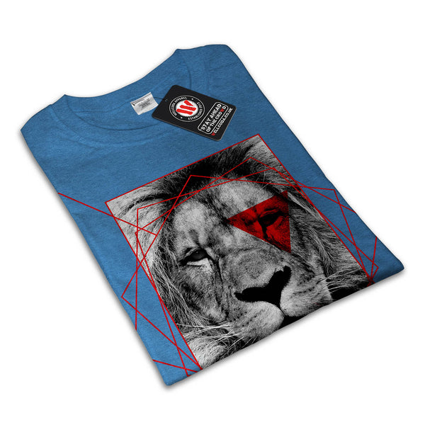 Geometrical Lion Mens T-Shirt