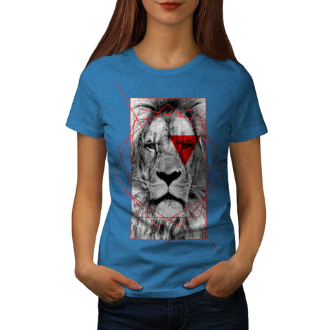 Geometrical Lion Womens T-Shirt