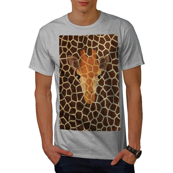 Giraffe Style Net Mens T-Shirt