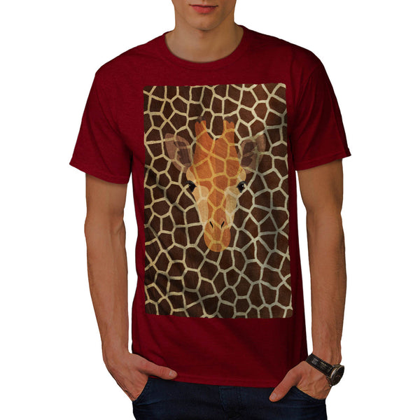 Giraffe Style Net Mens T-Shirt