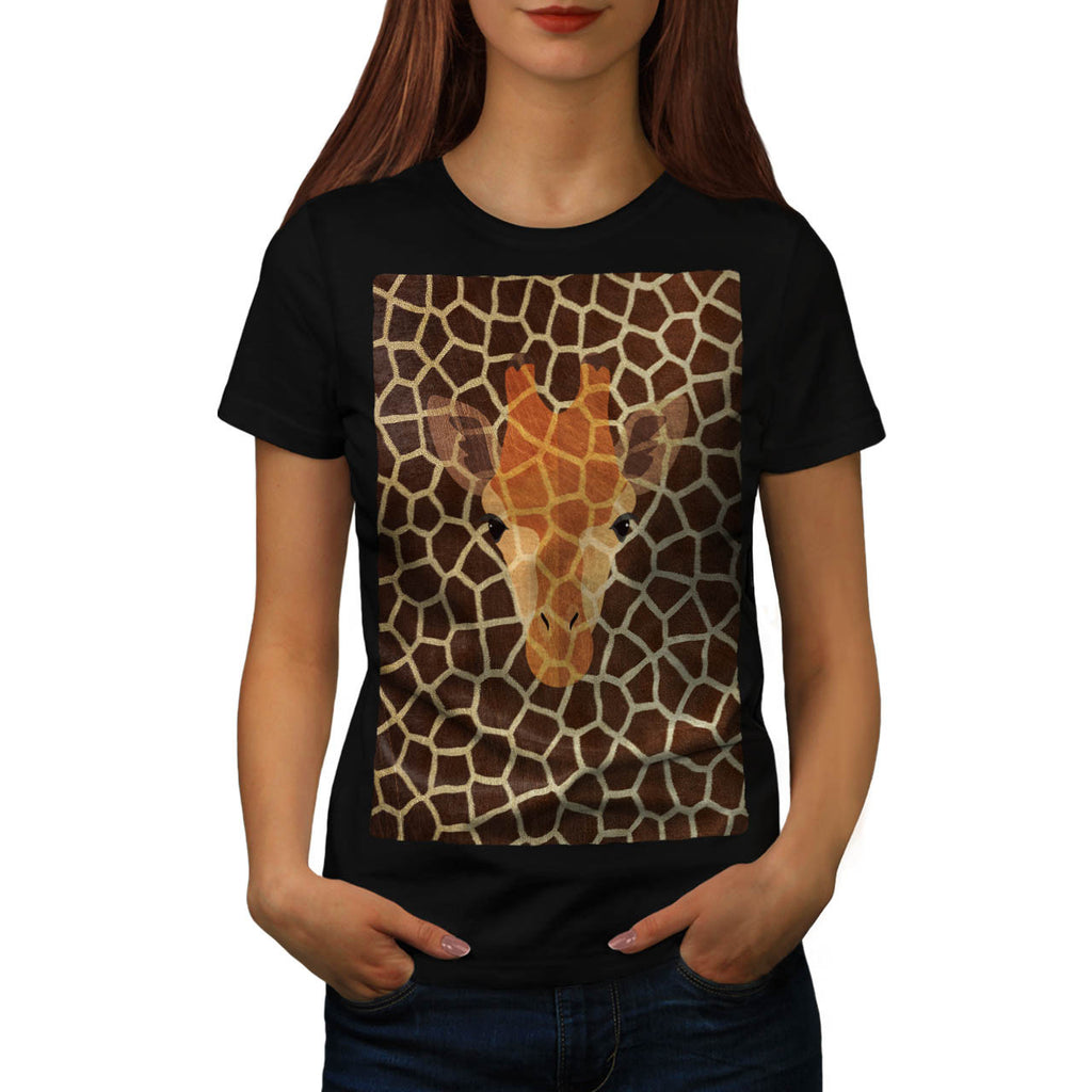 Giraffe Style Net Womens T-Shirt
