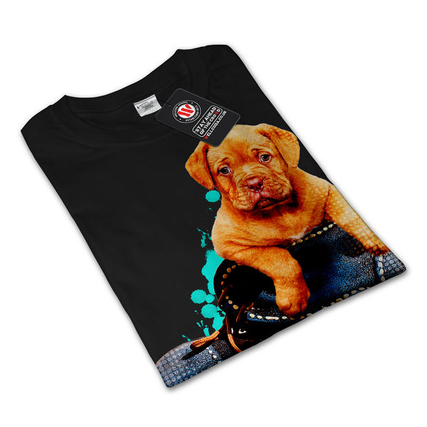 Blue Shoe Puppy Dog Womens Long Sleeve T-Shirt