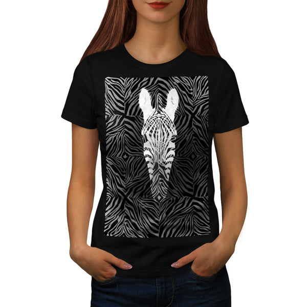 Zebra Silhouette Womens T-Shirt