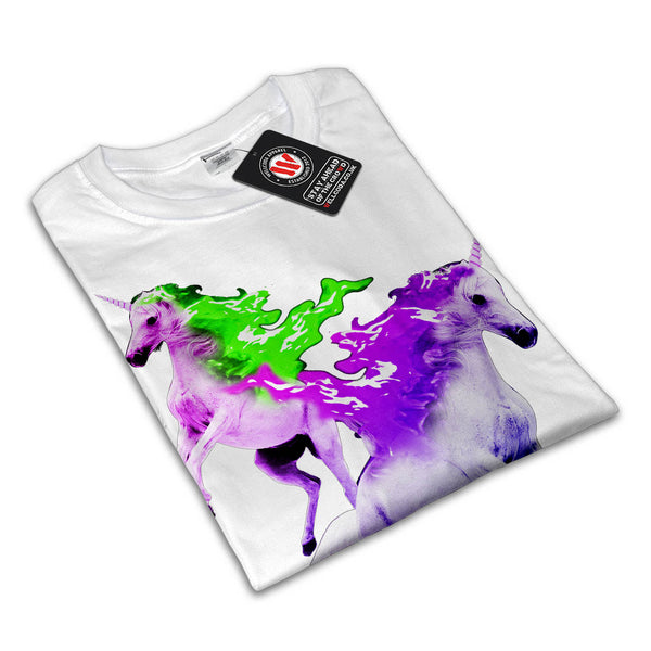 Light Flaming Horse Mens T-Shirt