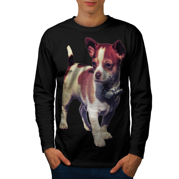 Puppy Dog Collar Mens Long Sleeve T-Shirt