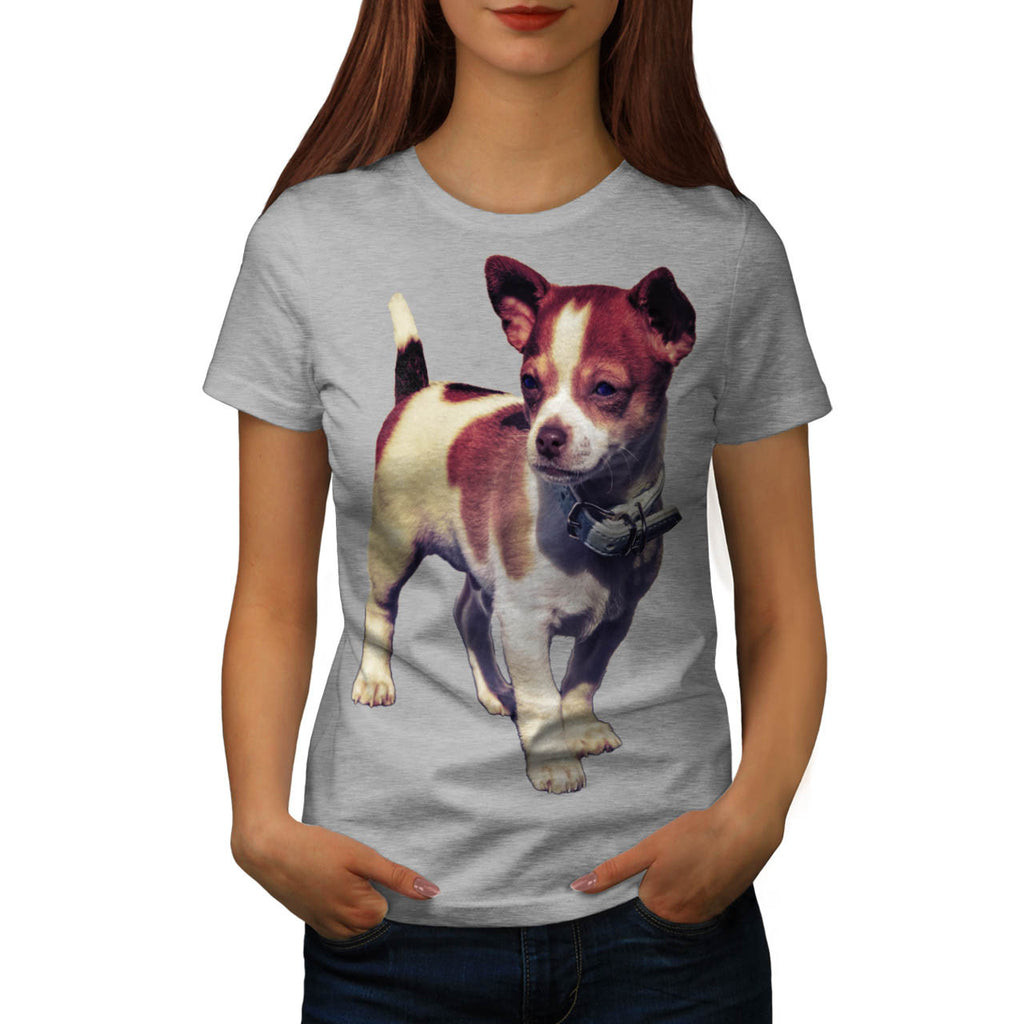 Puppy Dog Collar Womens T-Shirt