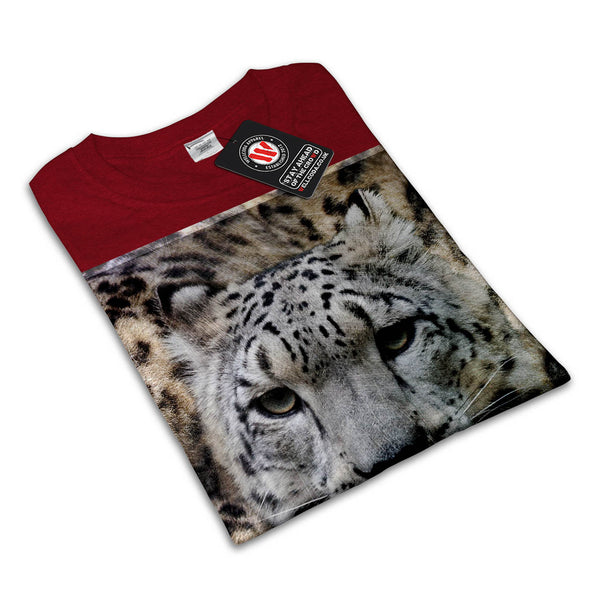 Snow Leopard Cat Womens T-Shirt