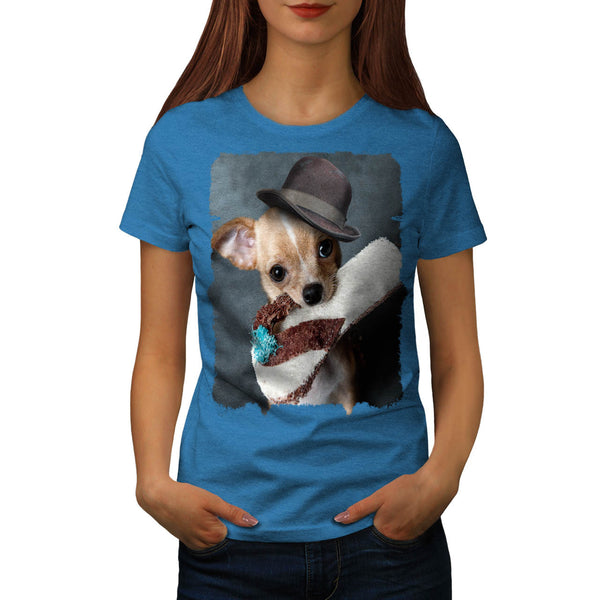 Puppy Slipper Fetch Womens T-Shirt