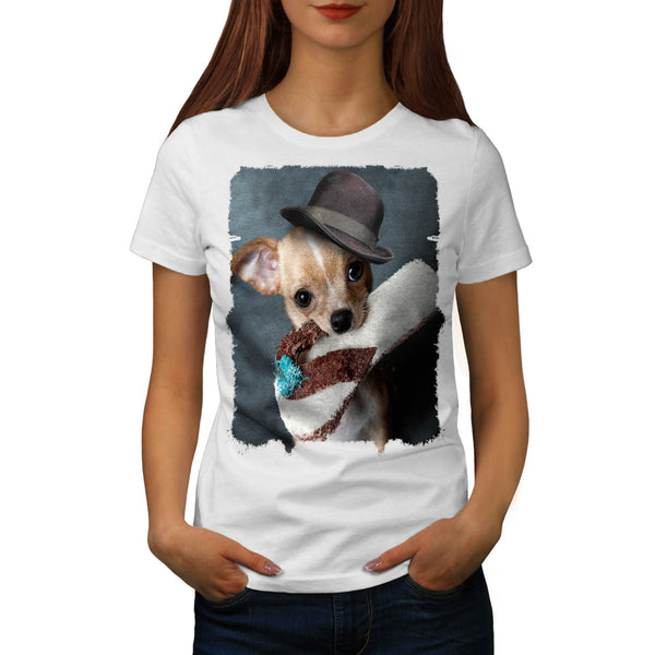 Puppy Slipper Fetch Womens T-Shirt