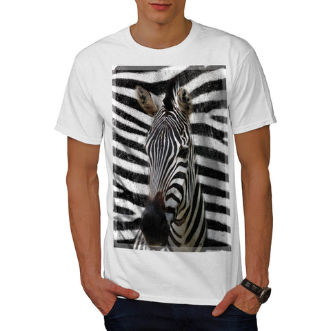 Zebra Background Mens T-Shirt