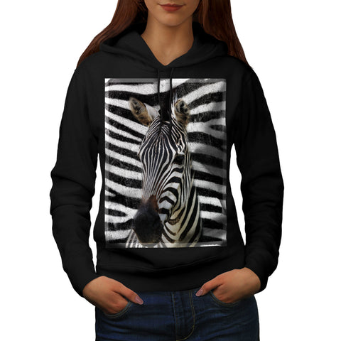 Zebra Background Womens Hoodie