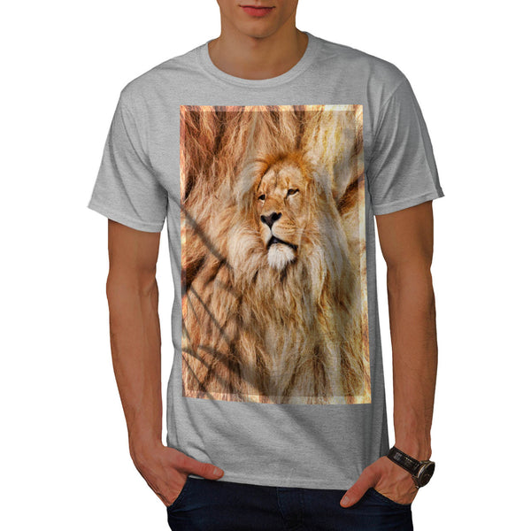 Lion Hairstyle Print Mens T-Shirt