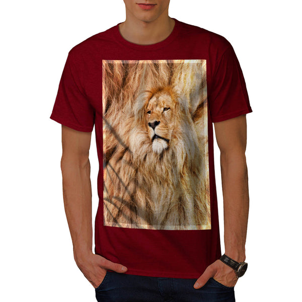 Lion Hairstyle Print Mens T-Shirt