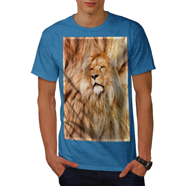 Lion Hairstyle Print Mens T-Shirt