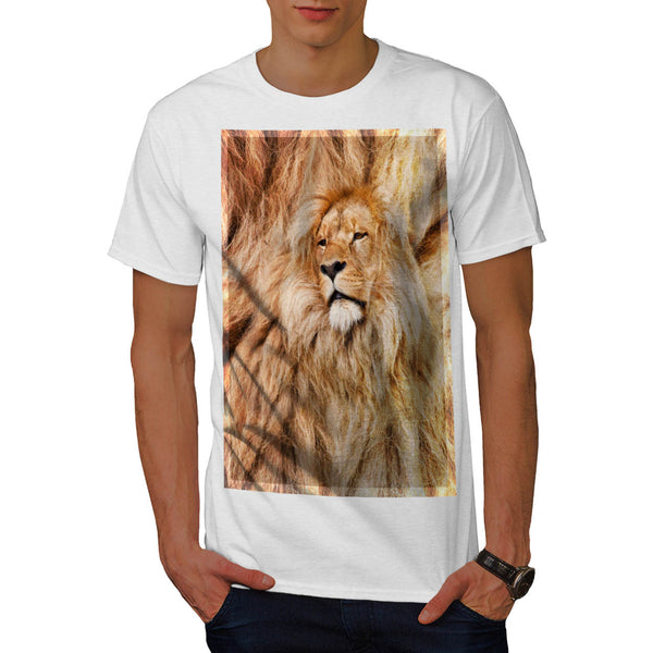 Lion Hairstyle Print Mens T-Shirt