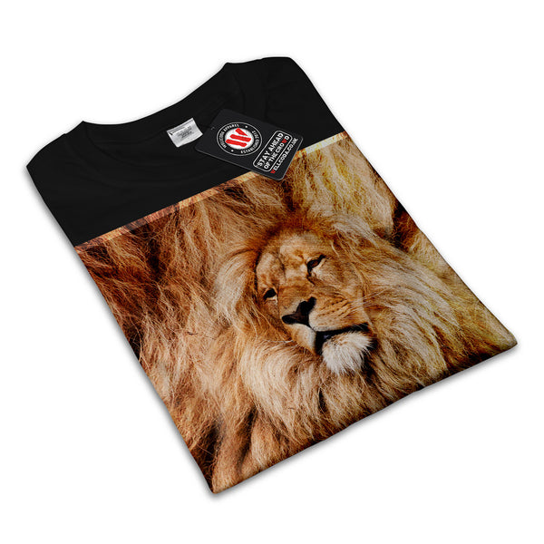 Lion Hairstyle Print Mens T-Shirt