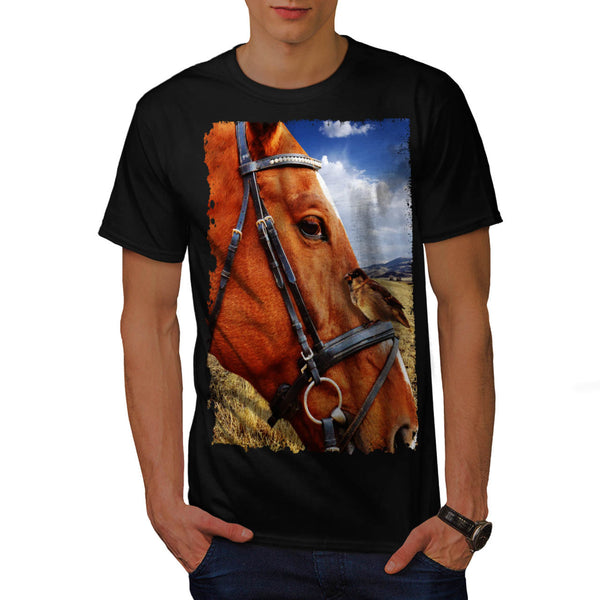 Horse Face Design Mens T-Shirt