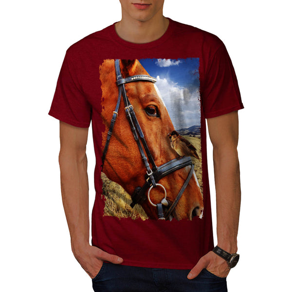 Horse Face Design Mens T-Shirt