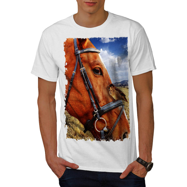 Horse Face Design Mens T-Shirt