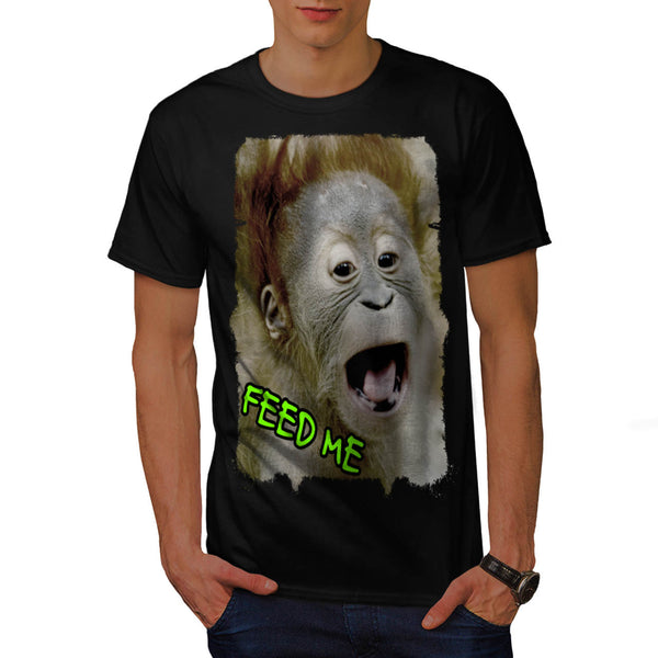 Feed Me Monkey Face Mens T-Shirt