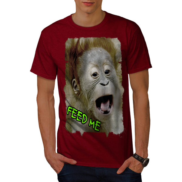 Feed Me Monkey Face Mens T-Shirt