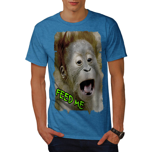 Feed Me Monkey Face Mens T-Shirt