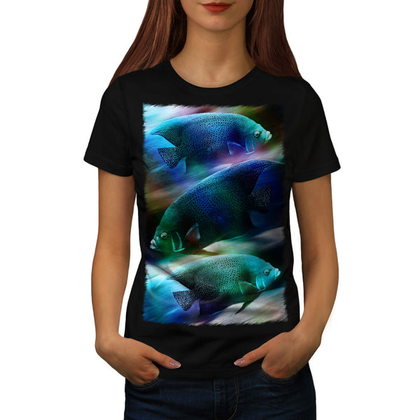 Polka Dotted Fish Womens T-Shirt