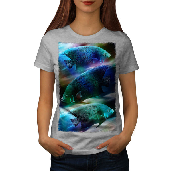 Polka Dotted Fish Womens T-Shirt