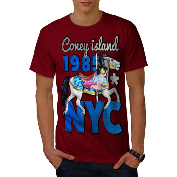 Coney Island Horsey Mens T-Shirt