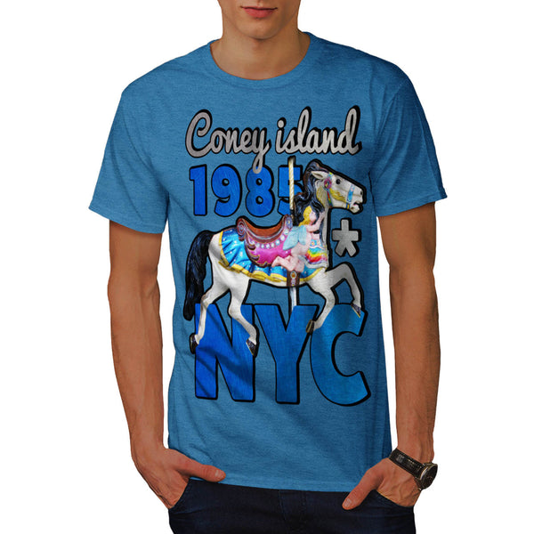 Coney Island Horsey Mens T-Shirt