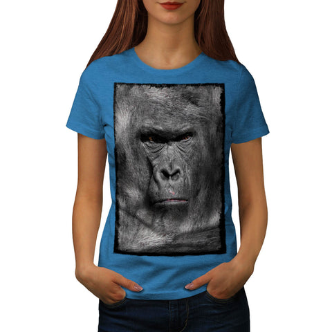 Mean Gorilla Face Womens T-Shirt