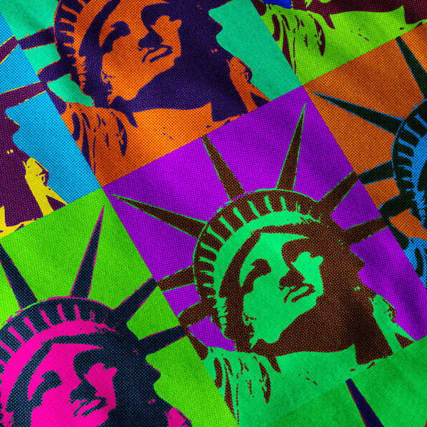 Lady Liberty Pop Womens T-Shirt