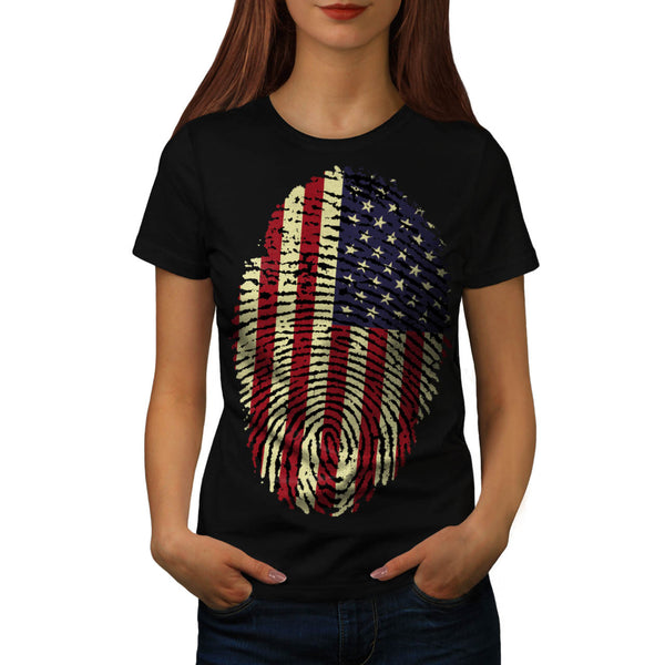 American Fingerprint Womens T-Shirt