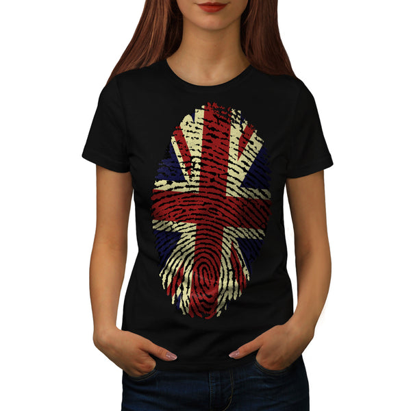 British Fingerprint Womens T-Shirt